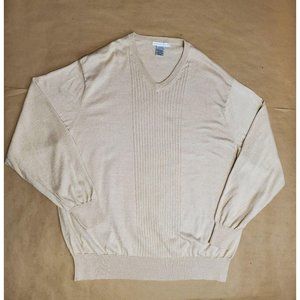 Geoffrey Beene Sweater Size XXL Cream